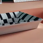 Lavoar semi-încastrat din Fire Clay din diferite finisaje Made in Italy - Ultima Viadurini