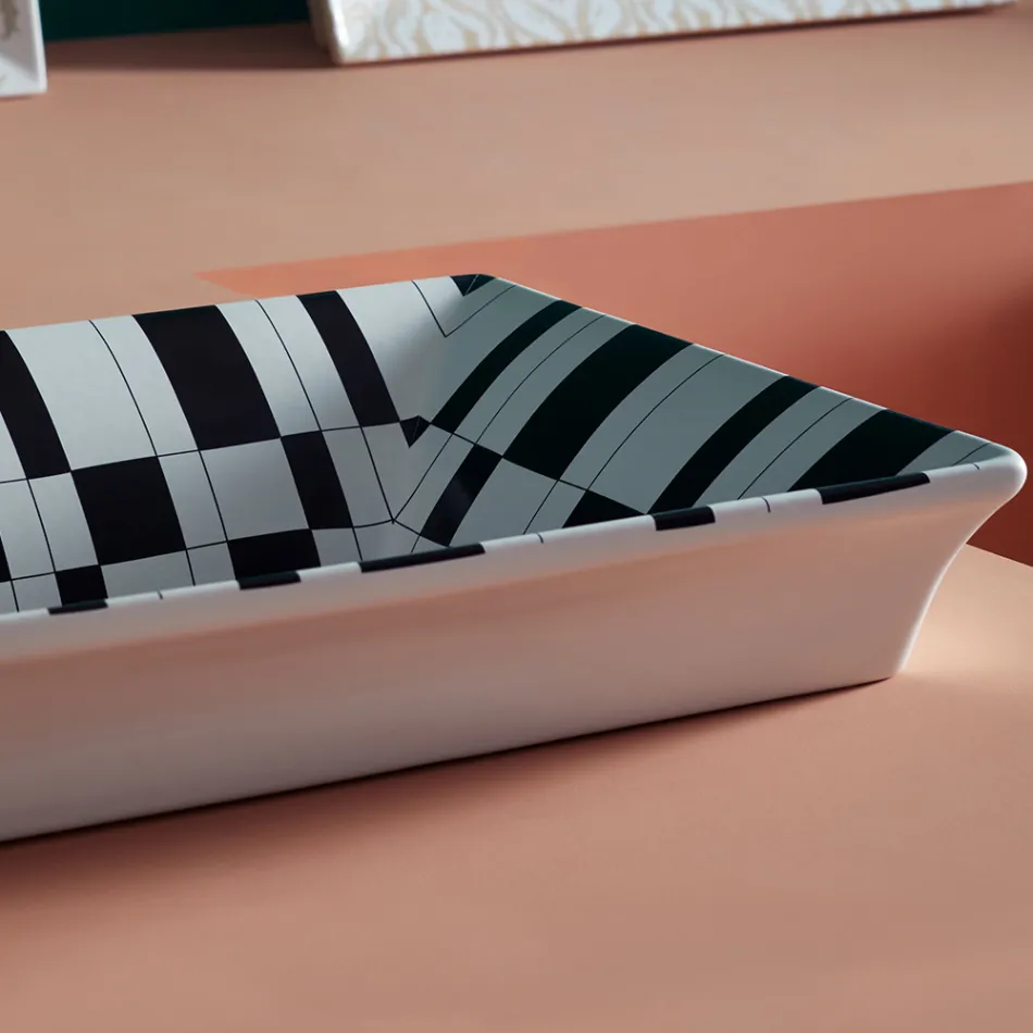 Lavoar semi-încastrat din Fire Clay din diferite finisaje Made in Italy - Ultima Viadurini