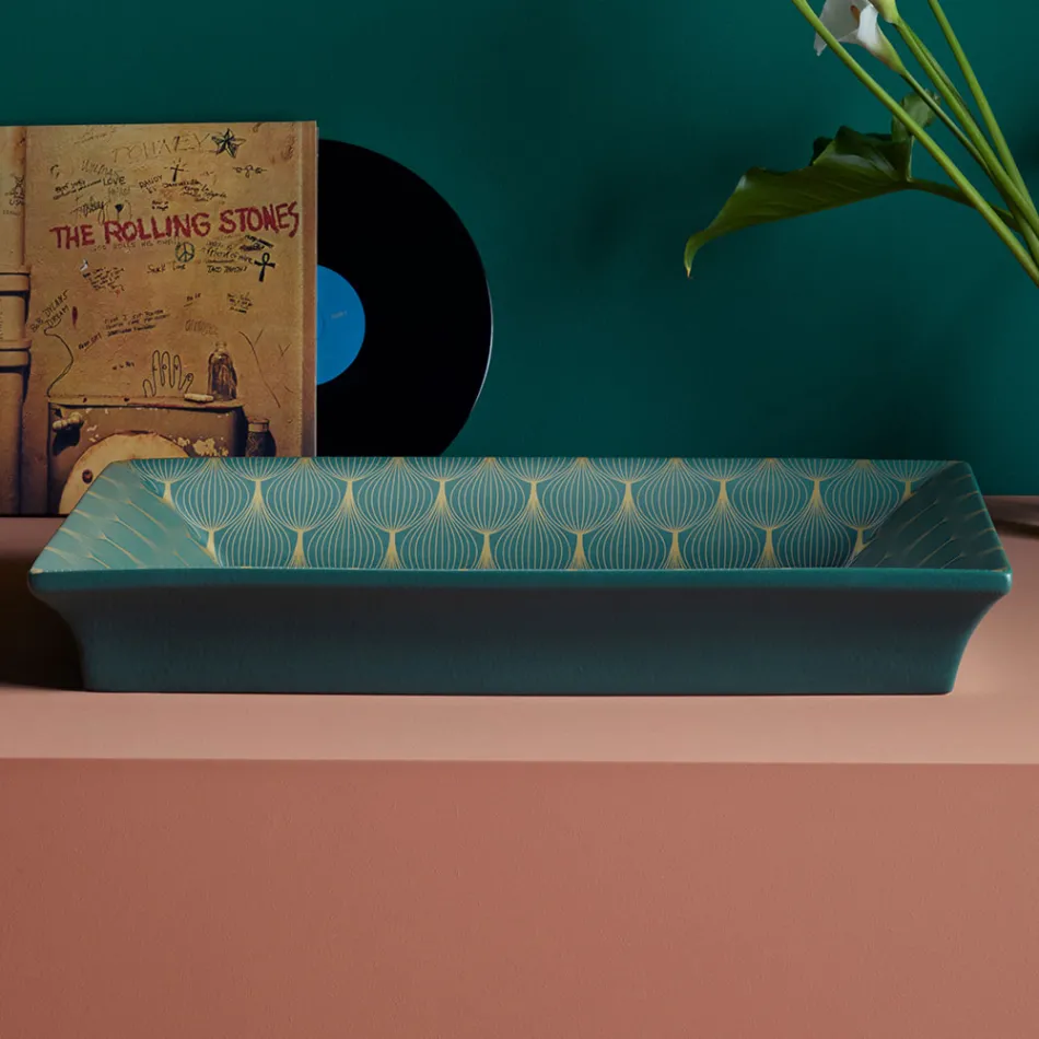 Lavoar semi-încastrat din Fire Clay din diferite finisaje Made in Italy - Ultima Viadurini