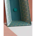 Lavoar semi-încastrat din Fire Clay din diferite finisaje Made in Italy - Ultima Viadurini