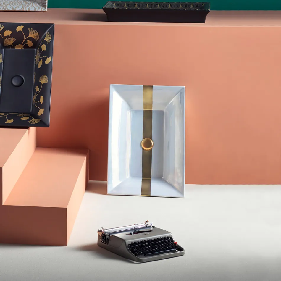 Lavoar semi-încastrat din Fire Clay din diferite finisaje Made in Italy - Ultima Viadurini