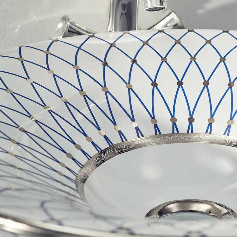 Lavoar semi-încastrat din Fire Clay în diferite finisaje Made in Italy - Capatosta Viadurini