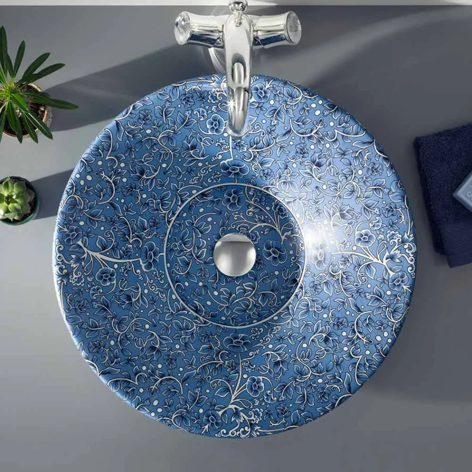 Lavoar semi-încastrat din Fire Clay în diferite finisaje Made in Italy - Capatosta Viadurini