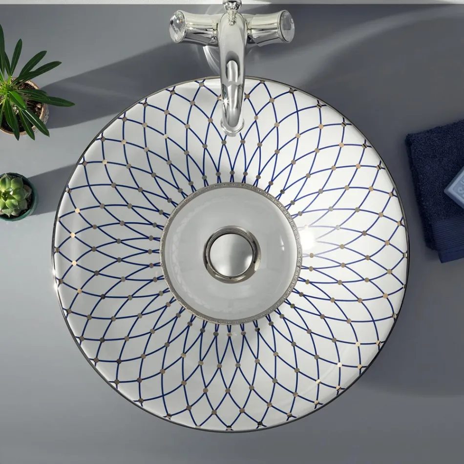 Lavoar semi-încastrat din Fire Clay în diferite finisaje Made in Italy - Capatosta Viadurini