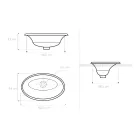 Lavoar semi-încastrat din argilă de foc pictată manual Made in Italy - Principe Viadurini