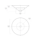 Lavoar semi-încastrat din porțelan francez de calitate superioară - Pausa Viadurini