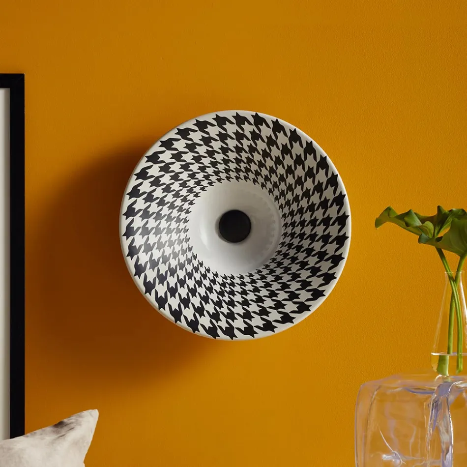 Lavoar semi-încastrat din porțelan francez de calitate superioară - Pausa Viadurini