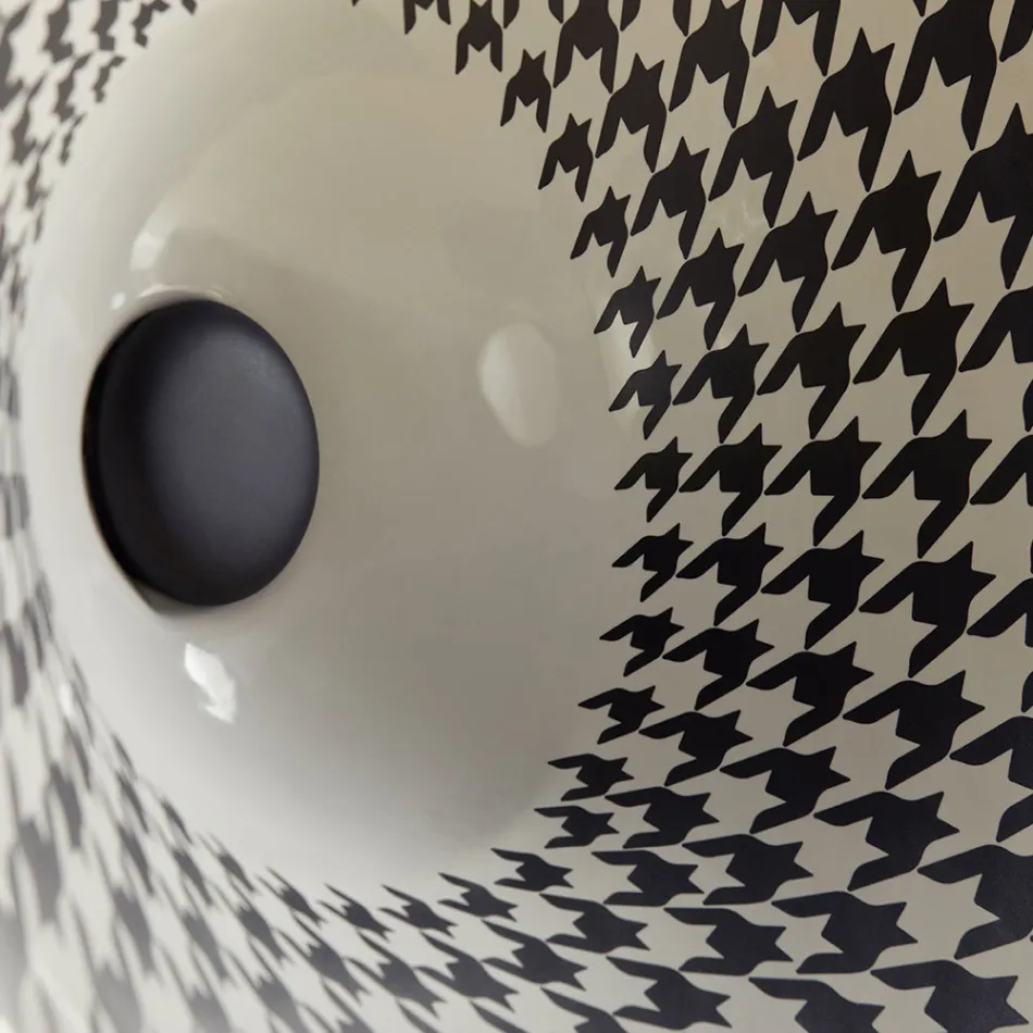 Lavoar semi-încastrat din porțelan francez de calitate superioară - Pausa Viadurini