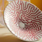 Lavoar semi-încastrat din porțelan francez de calitate superioară - Pausa Viadurini