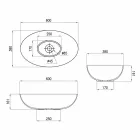 Sfeclă sferică de spălat sferică Ø60cm Made in Italy Leivi Viadurini