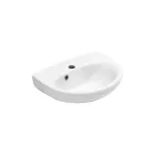 Chiuvetă ceramică albă suspendată, cu un design modern și elegant - Silica Viadurini