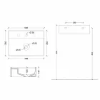 Chiuveta în Soare 50x35 cm ceramice culori, diferite disponibile Viadurini