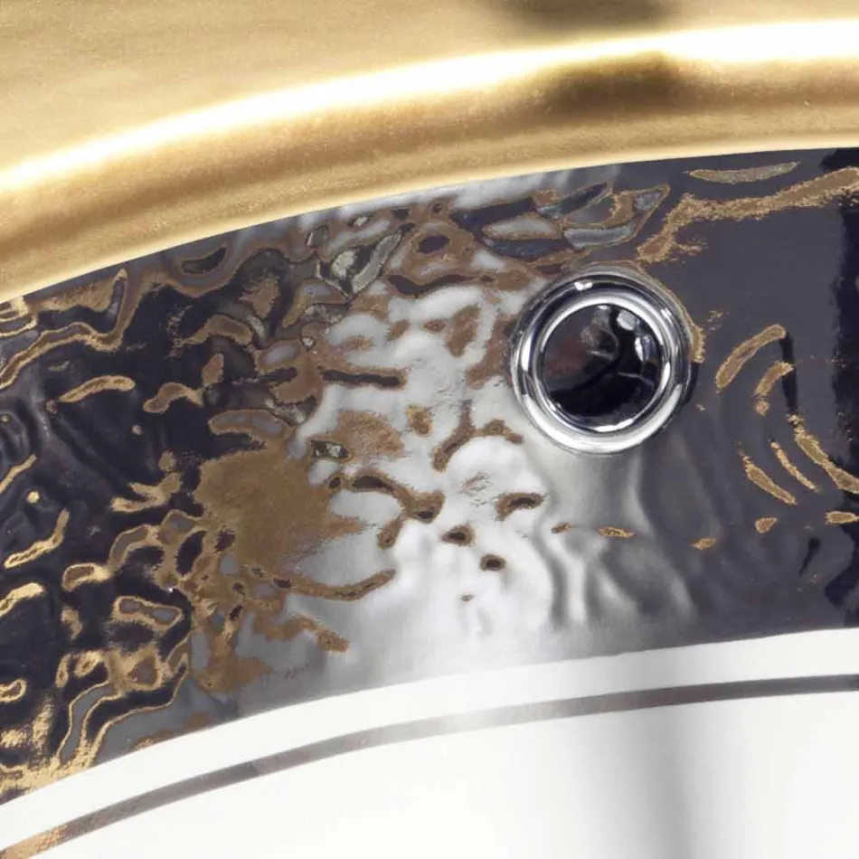 Un chiuvetă subacounteră barocă în argilă și platină din Italia, Aegean Viadurini