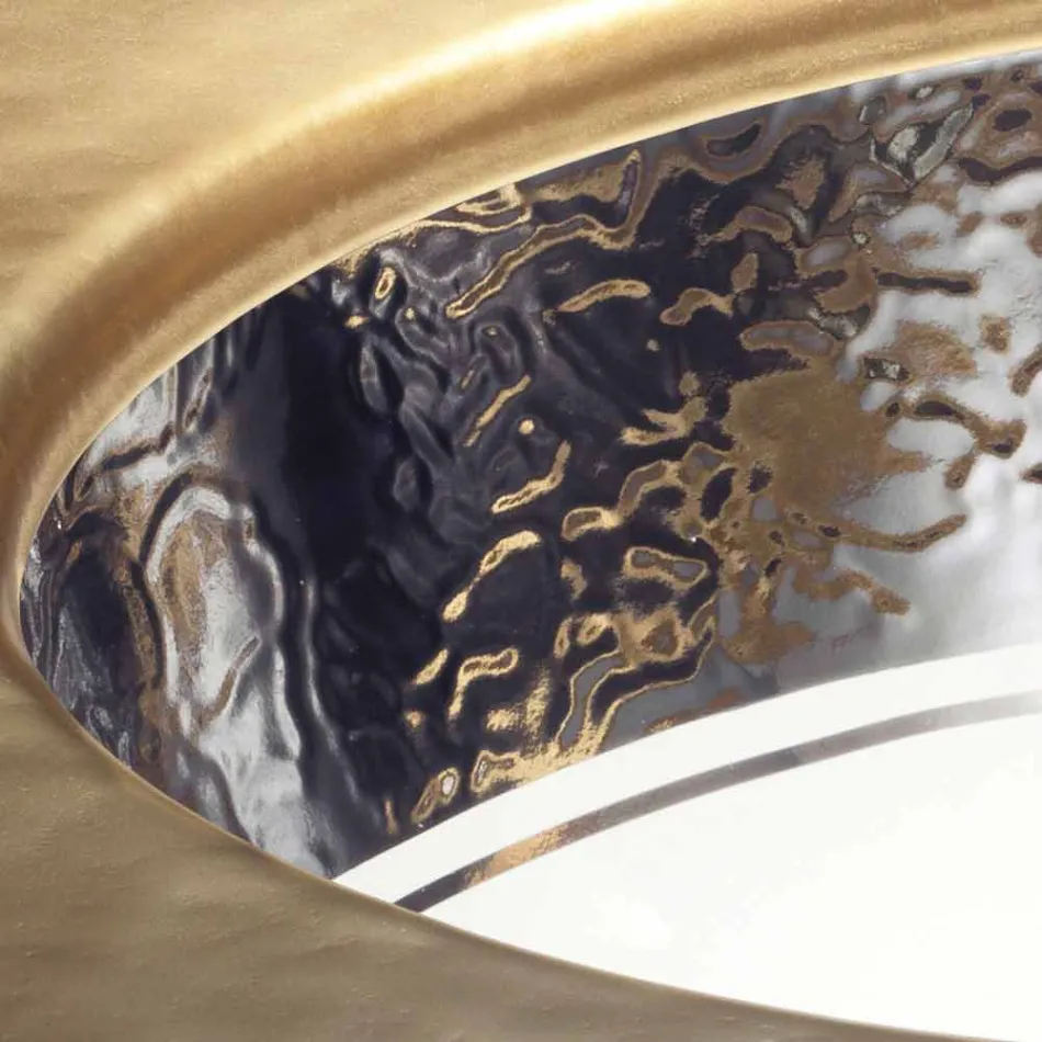 Un chiuvetă subacounteră barocă în argilă și platină din Italia, Aegean Viadurini