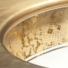 Undermount chiuveta în lut de foc și aur lucrate manual în Italia, Aegean Viadurini