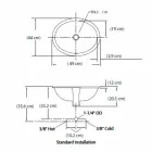 Undermount chiuveta în lut de foc și aur lucrate manual în Italia, Aegean Viadurini