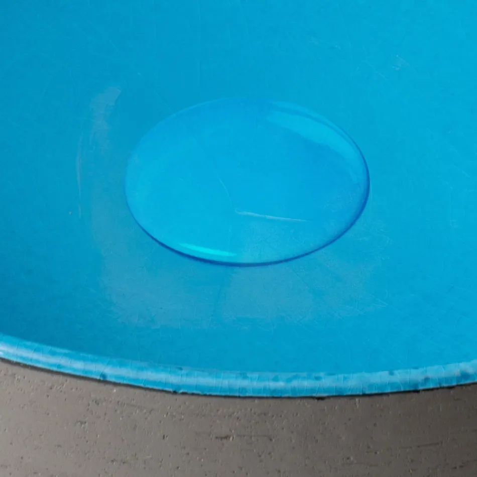 Lavoar de blat în Raku închis, fabricat în Italia - Drip Viadurini