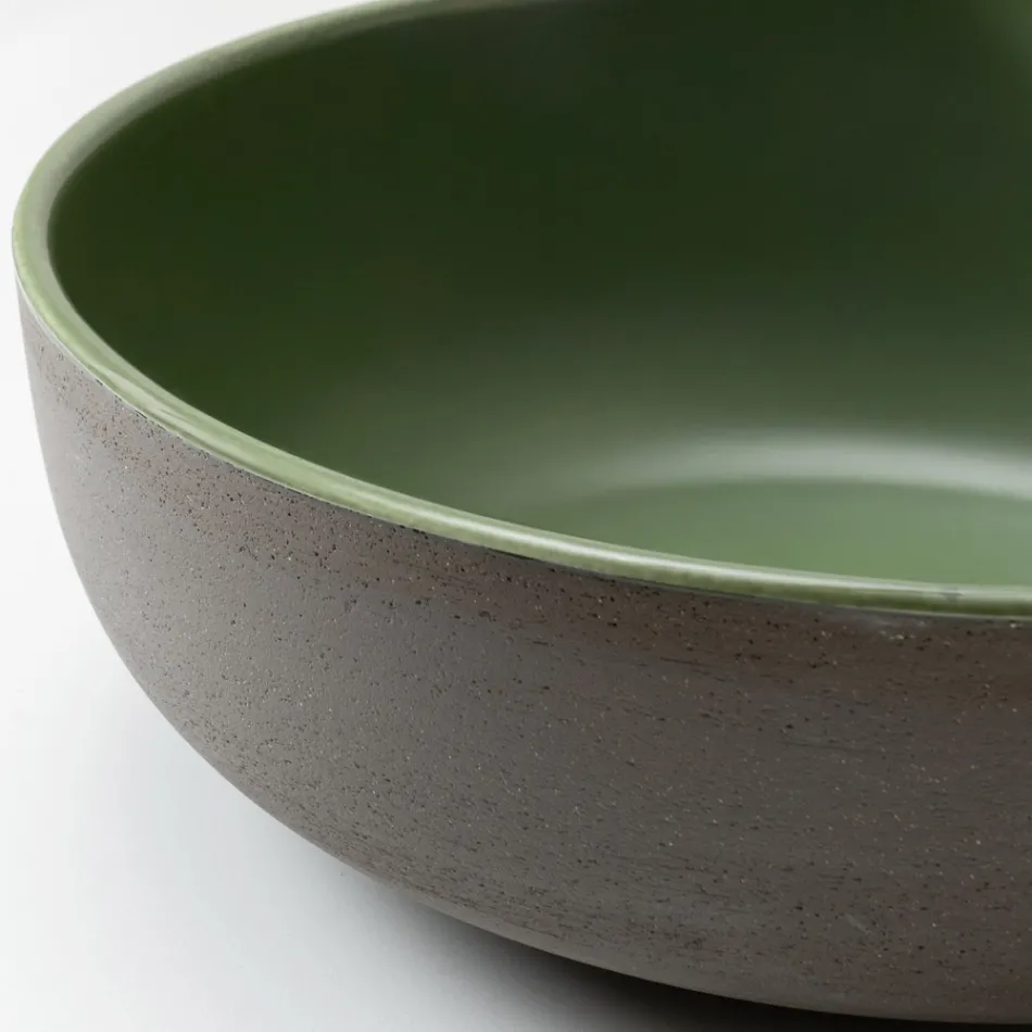 Lavoar de blat în Raku închis, fabricat în Italia - Drip Viadurini