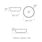 Lavoar de blat în Raku închis, fabricat în Italia - Drip Viadurini