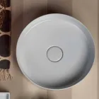chiuvetă rotundă în moderne ceramice Soare cerc cu diametrul de 40 cm Viadurini