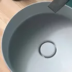 chiuvetă rotundă în moderne ceramice Soare cerc cu diametrul de 40 cm Viadurini