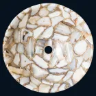 Blat rotund suport piatră de agat Mila, piesă unică Viadurini