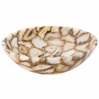 Blat rotund suport piatră de agat Mila, piesă unică Viadurini