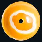 chiuvetă rotund în Onyx portocaliu Aris Viadurini