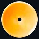 chiuvetă rotund în Onyx portocaliu Aris Viadurini