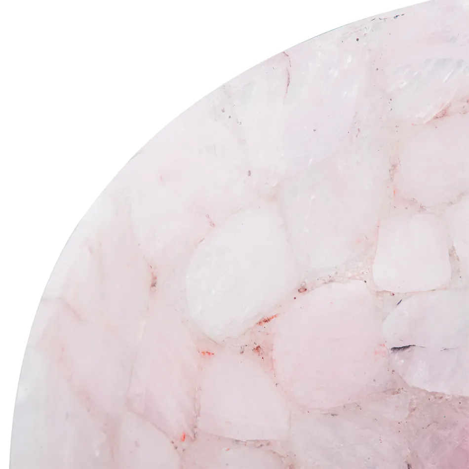 chiuveta rotunda cuart roz Paloma, confecționate manual Viadurini