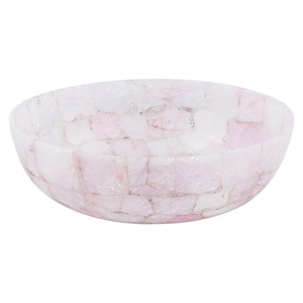 chiuveta rotunda cuart roz Paloma, confecționate manual Viadurini