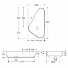 Blat de blat / ceramica de design fabricat în Italia Sheyla Viadurini