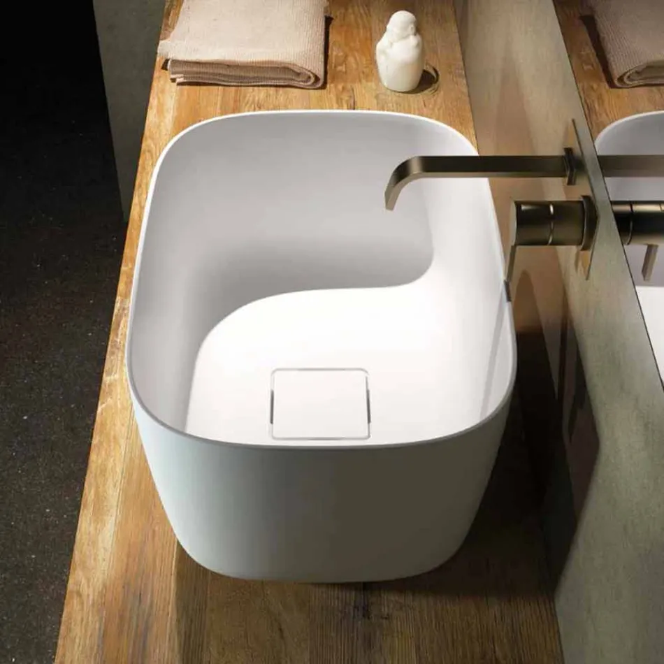 Chiuveta liberă de sticlă de sticlă din Italia, Lallio Viadurini