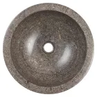 Chiuveta circulara pe blat din marmura lucrata manual, Bucine Viadurini