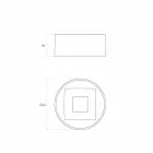 Design chiuvetă circulară produsă în Italia, Forino Viadurini