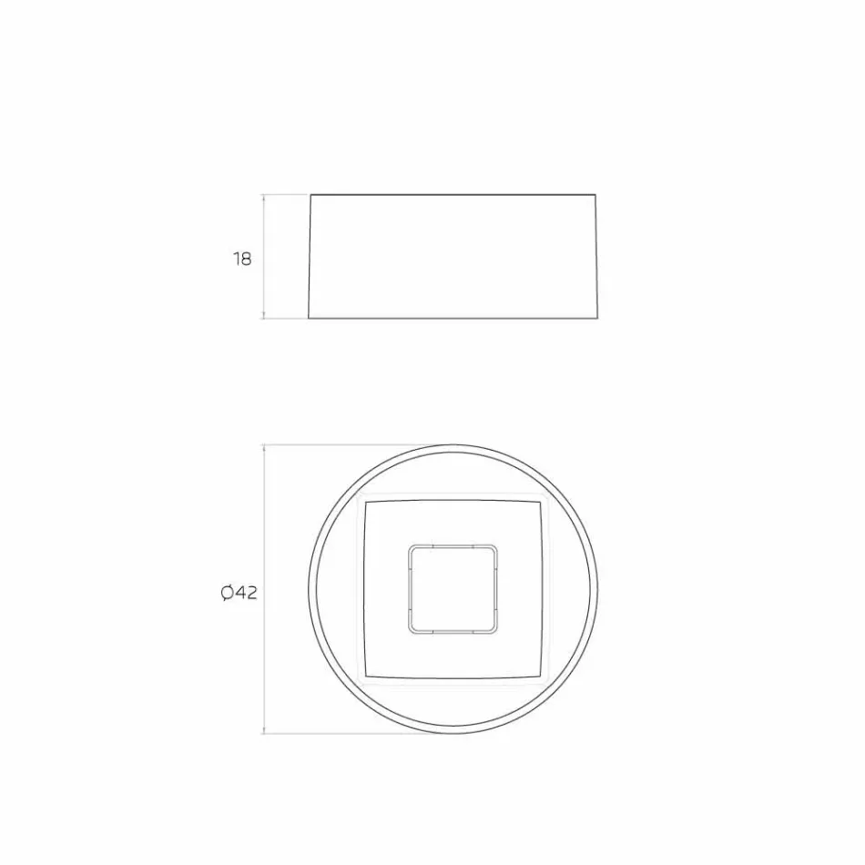 Design chiuvetă circulară produsă în Italia, Forino Viadurini