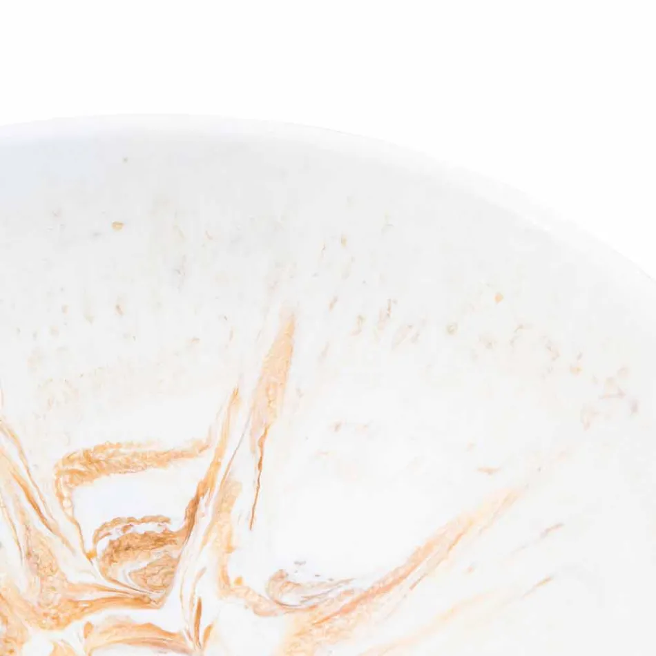 Lavoar cu suport de proiectare în rășină de aur - Dogliola Viadurini