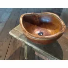 Modernă chiuvetă în lemn natural din lemn de teak Vigevano Viadurini