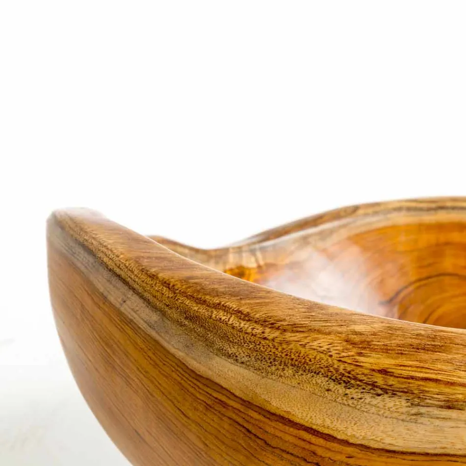 Modernă chiuvetă în lemn natural din lemn de teak Vigevano Viadurini
