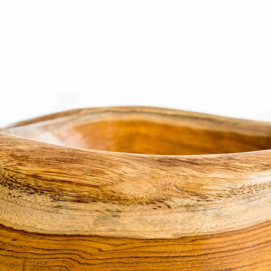 Modernă chiuvetă în lemn natural din lemn de teak Vigevano Viadurini