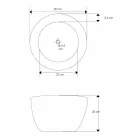 Modernă chiuvetă în lemn natural din lemn de teak Vigevano Viadurini