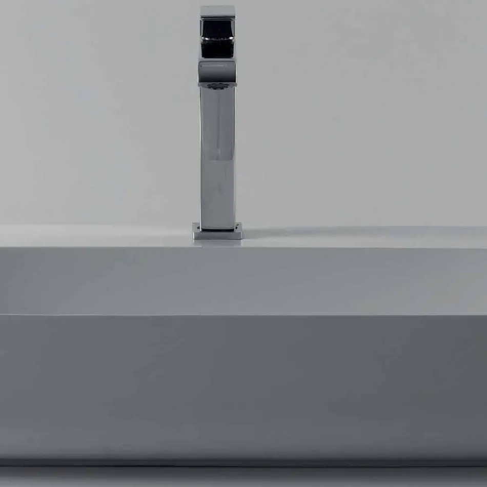 Chiuveta ceramică suspendată sau suspendată L 90cm făcută în Italia, Gais Viadurini