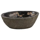 Chiuvetă pe blat realizată manual din piatră de râu, Palizzi Viadurini