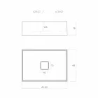 Design chiuveta blat produsa in Italia, Lavis Viadurini