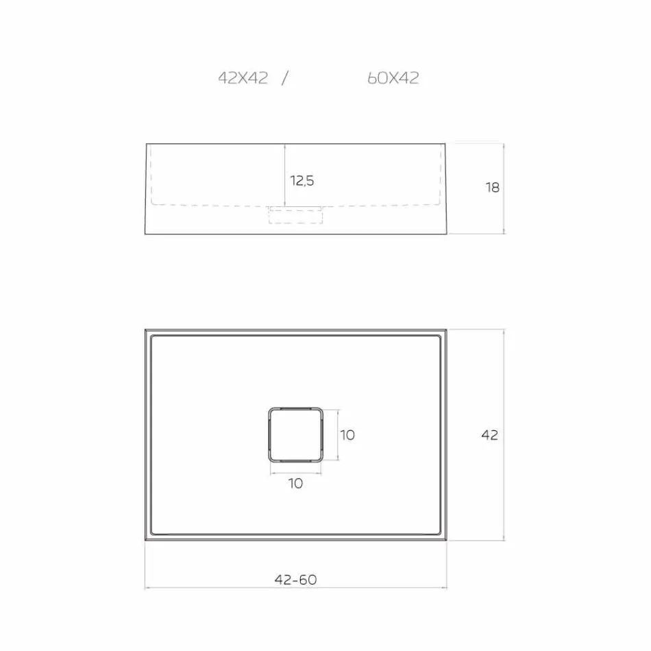 Design chiuveta blat produsa in Italia, Lavis Viadurini