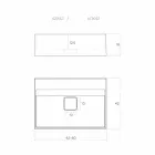 Chiuveta de blat modernă din Italia, Lavis Viadurini