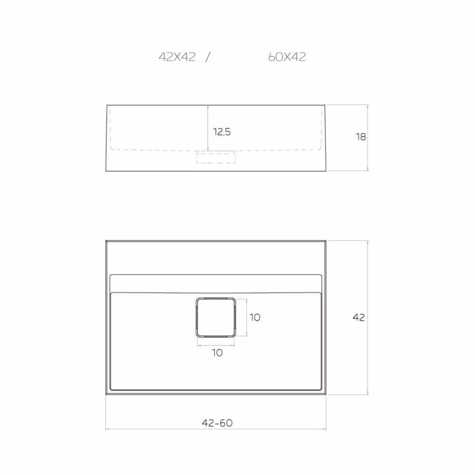 Chiuveta de blat modernă din Italia, Lavis Viadurini