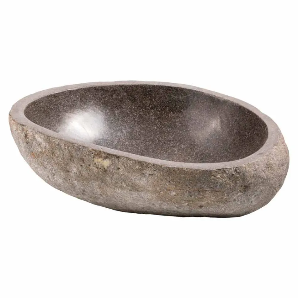 Chiuveta modernă din blaturi din piatră, Buriasco Viadurini