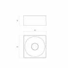 Chiuvetă modernă pentru blatul din Italia, Forino Viadurini