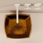 Design chiuvetă din ceramică de bronz din Italia Simon Viadurini